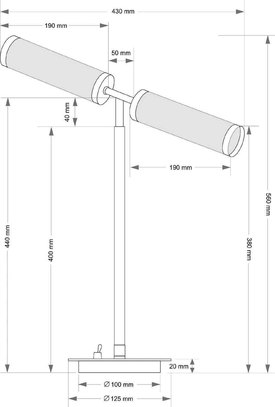 Настольная лампа Kutek Saletto SAL-LG-2(Z)