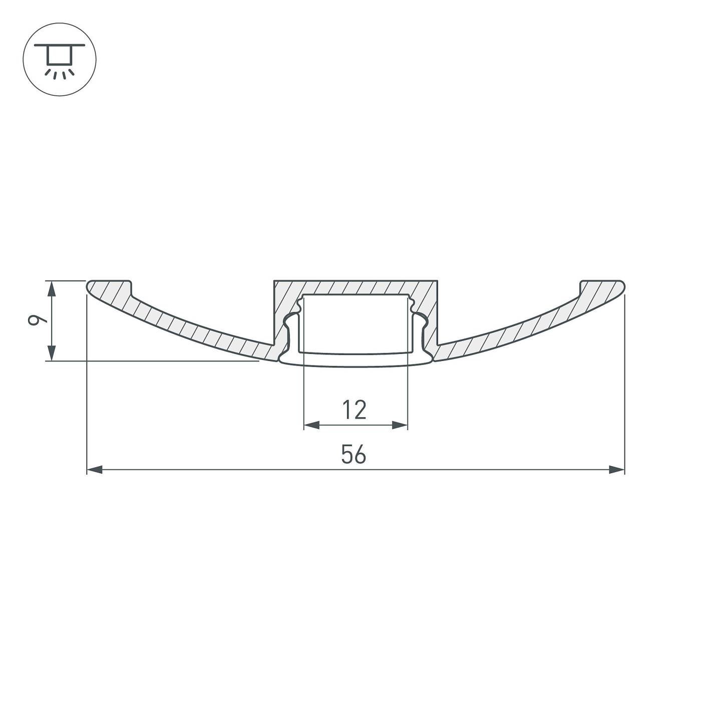 Профиль Arlight Arh-Flat 016149