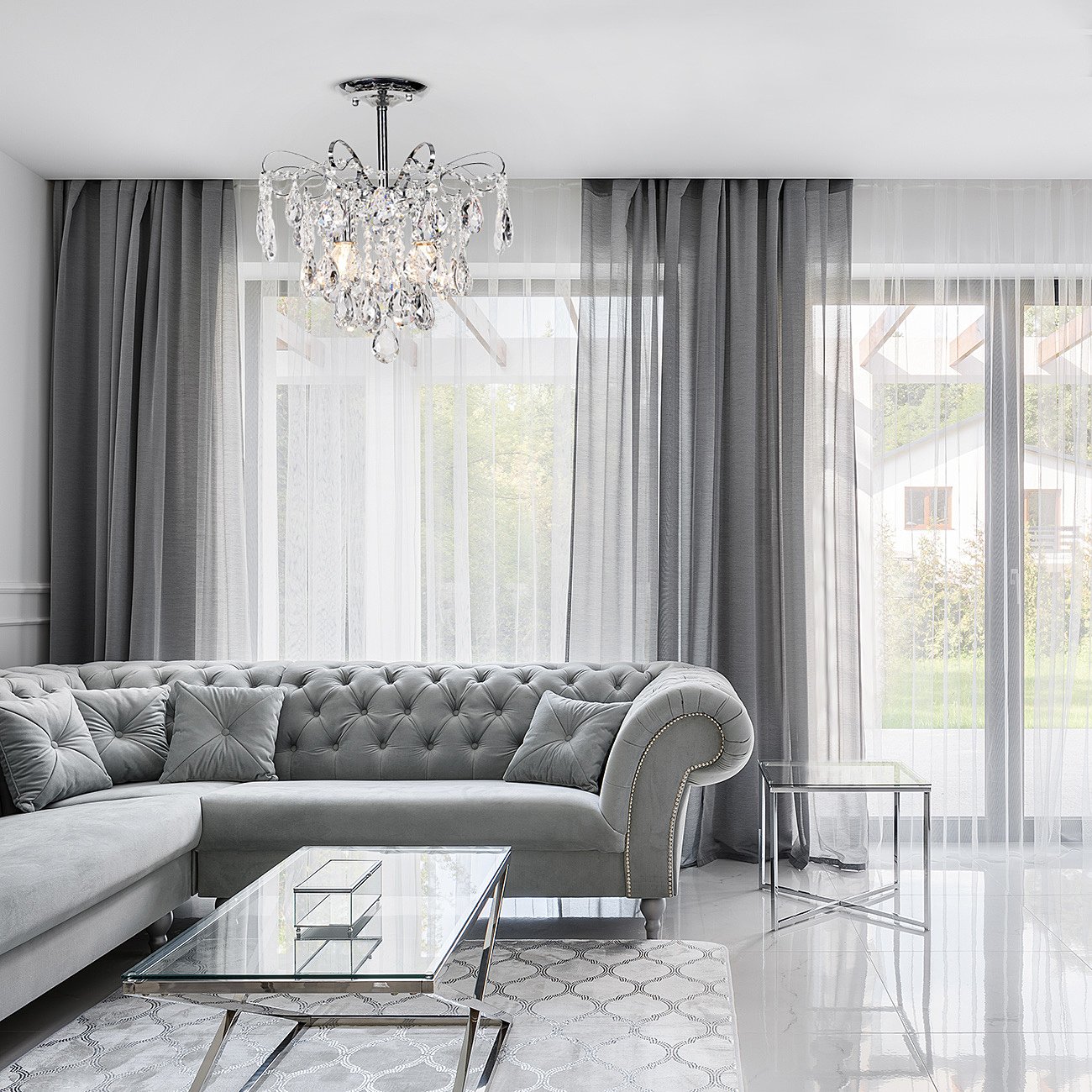 682/4PL Chrome Потолочная люстра Escada Crown 682/4PL Chrome