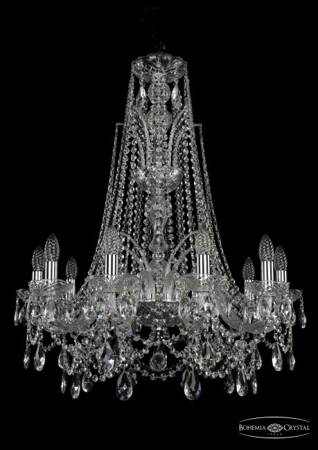 1411/10/240/XL-84 Ni Подвесная хрустальная люстра 1411 Bohemia 1411/10/240/XL-84 Ni