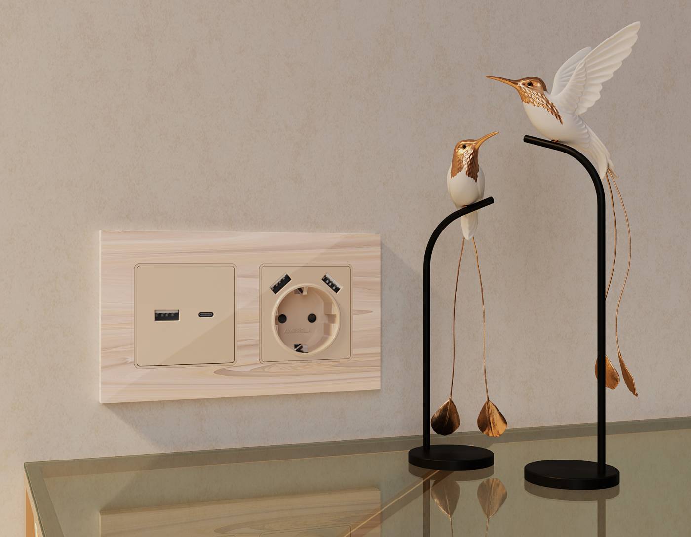 Розетка Ambrella Volt ALFA MA309010