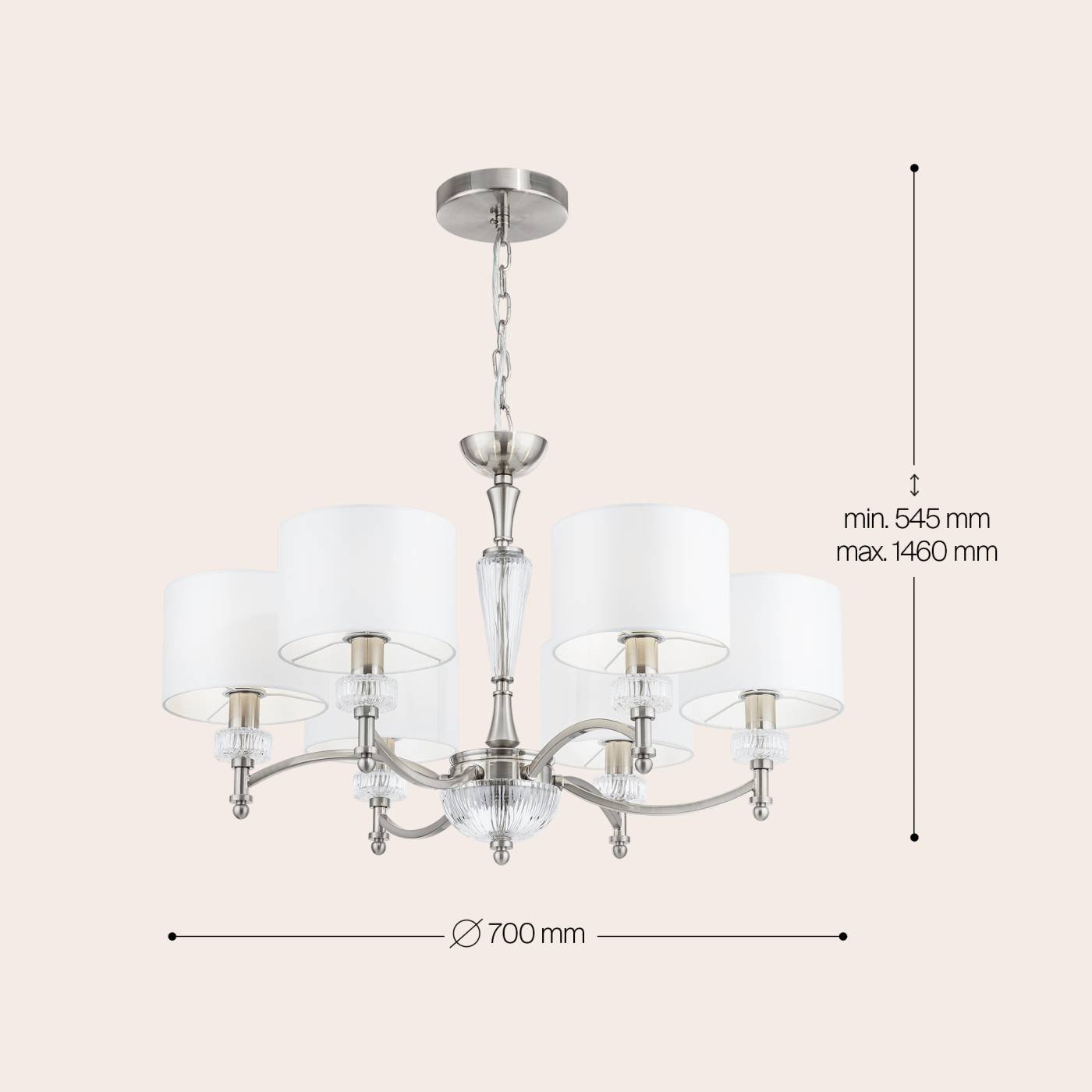MOD014CL-06N Подвесная люстра Maytoni Alicante MOD014CL-06N