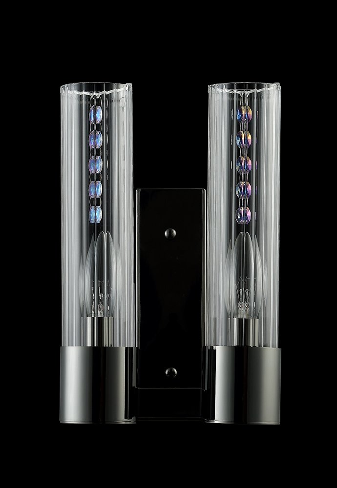 Настенное бра Crystal Lux Otono OTONO AP2 BLACK CHROMIUM/TRANSPARENTE