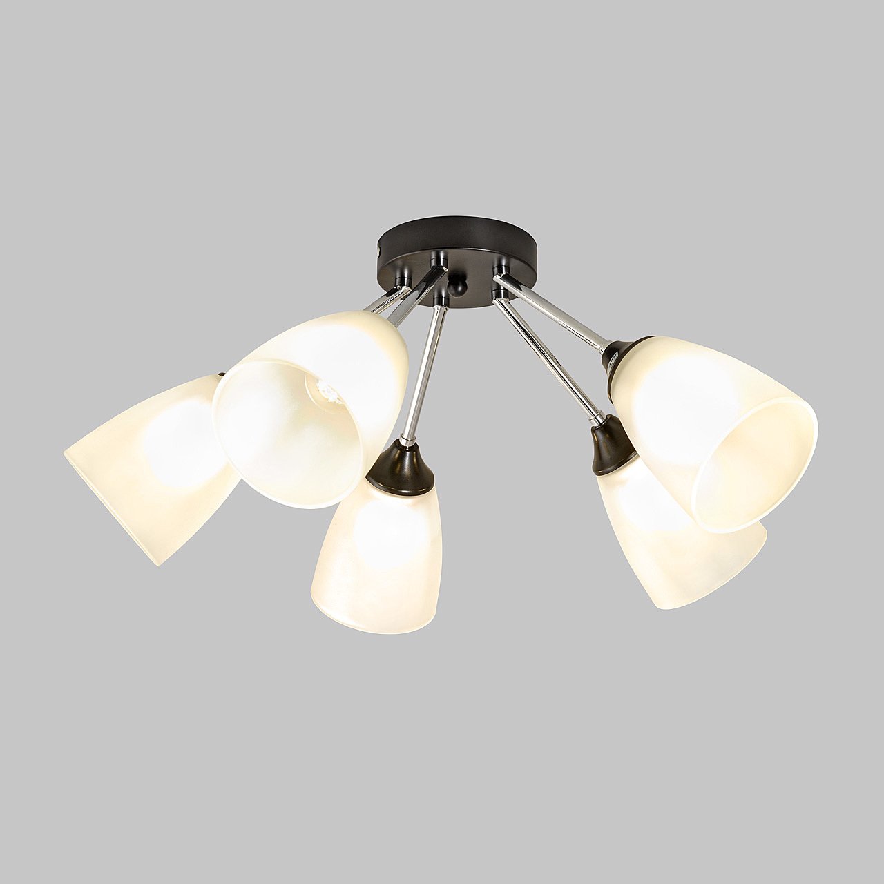 MD.2167-5-S-BK+CH Потолочная люстра IMEX MD.2167-5-S-BK+CH