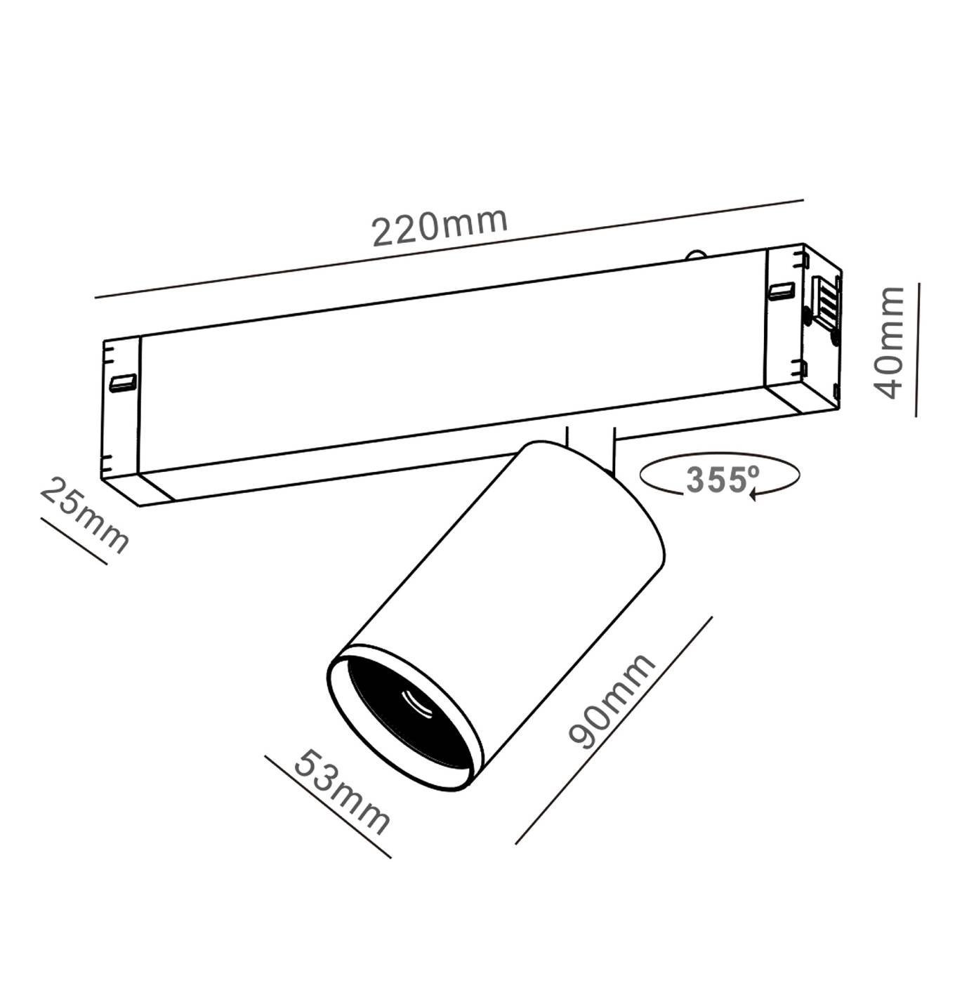 Трековый светильник IMEX IL.0050.5010-GU10-WH