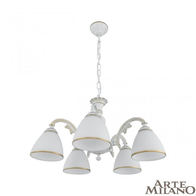 340837/5 WT+G Подвесная люстра Arte Milano Am340837 340837/5 WT+G