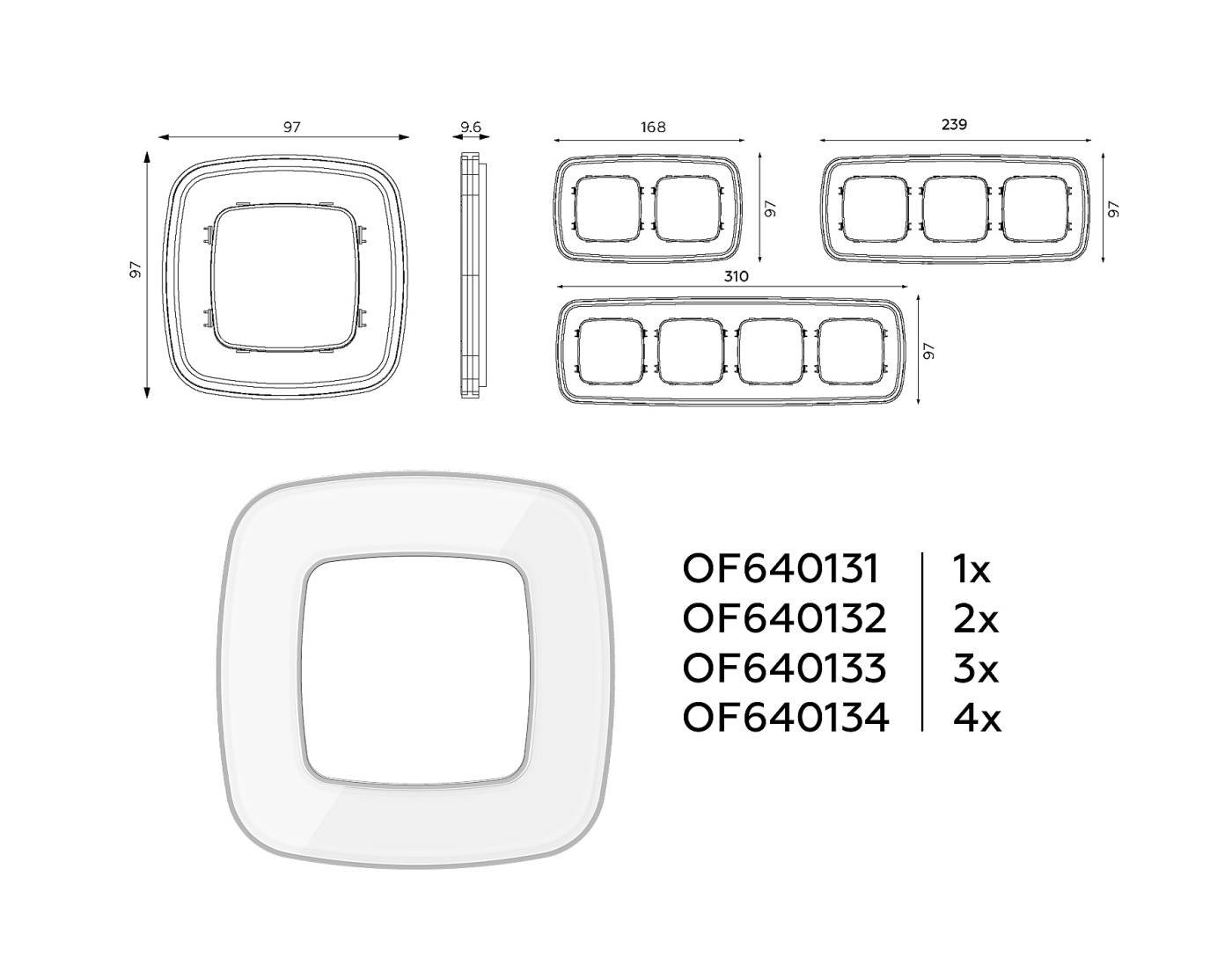 Рамка Ambrella Volt Coint OF640133
