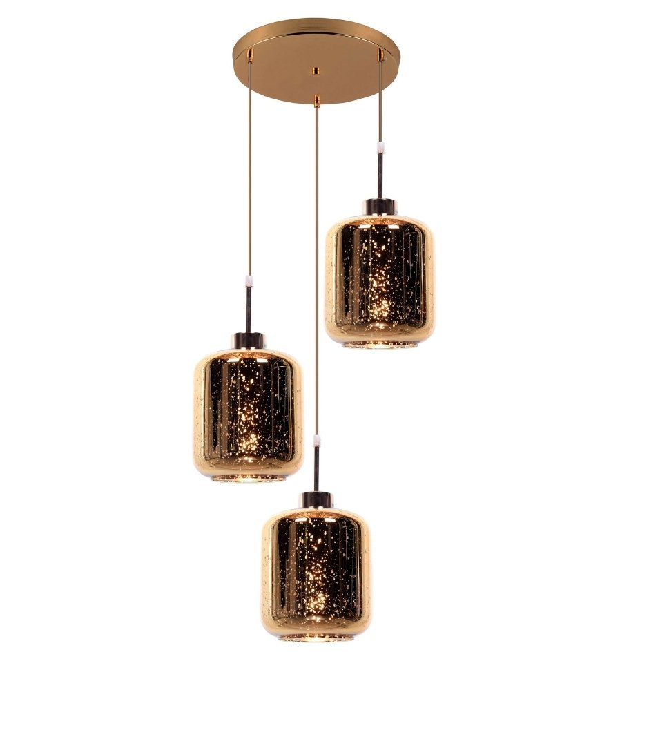 Светильник подвесной Lumina Deco Alacosmo LDP 6811-3 RD GD