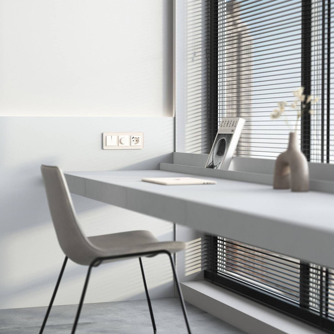 Розетка Werkel W1171762/ Розетка с заземлением, шторками и USB тип A+C (айвори матовый)