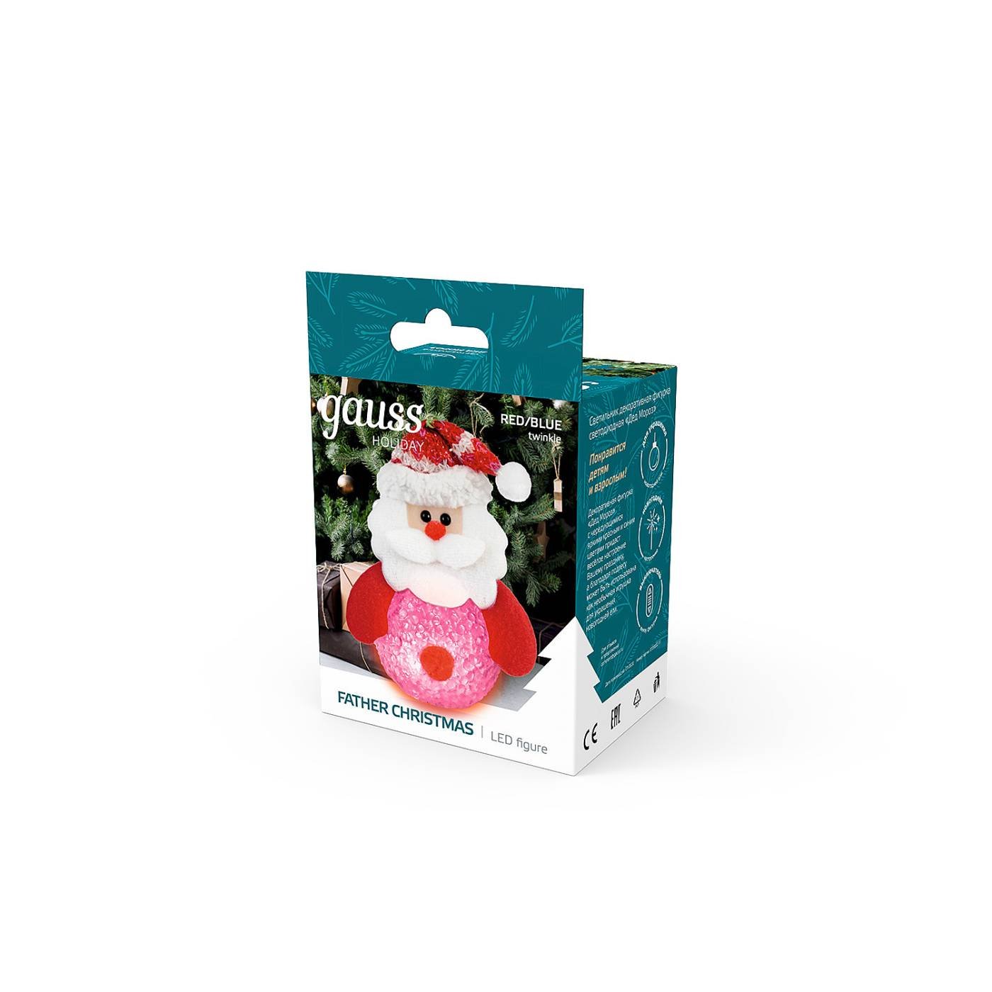 Светильник декоративная фигурка светодиодная Дед Мороз Gauss HL HL001