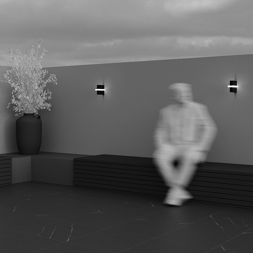 O484WL-L6GF3K Уличный настенный светильник Maytoni Line O484WL-L6GF3K