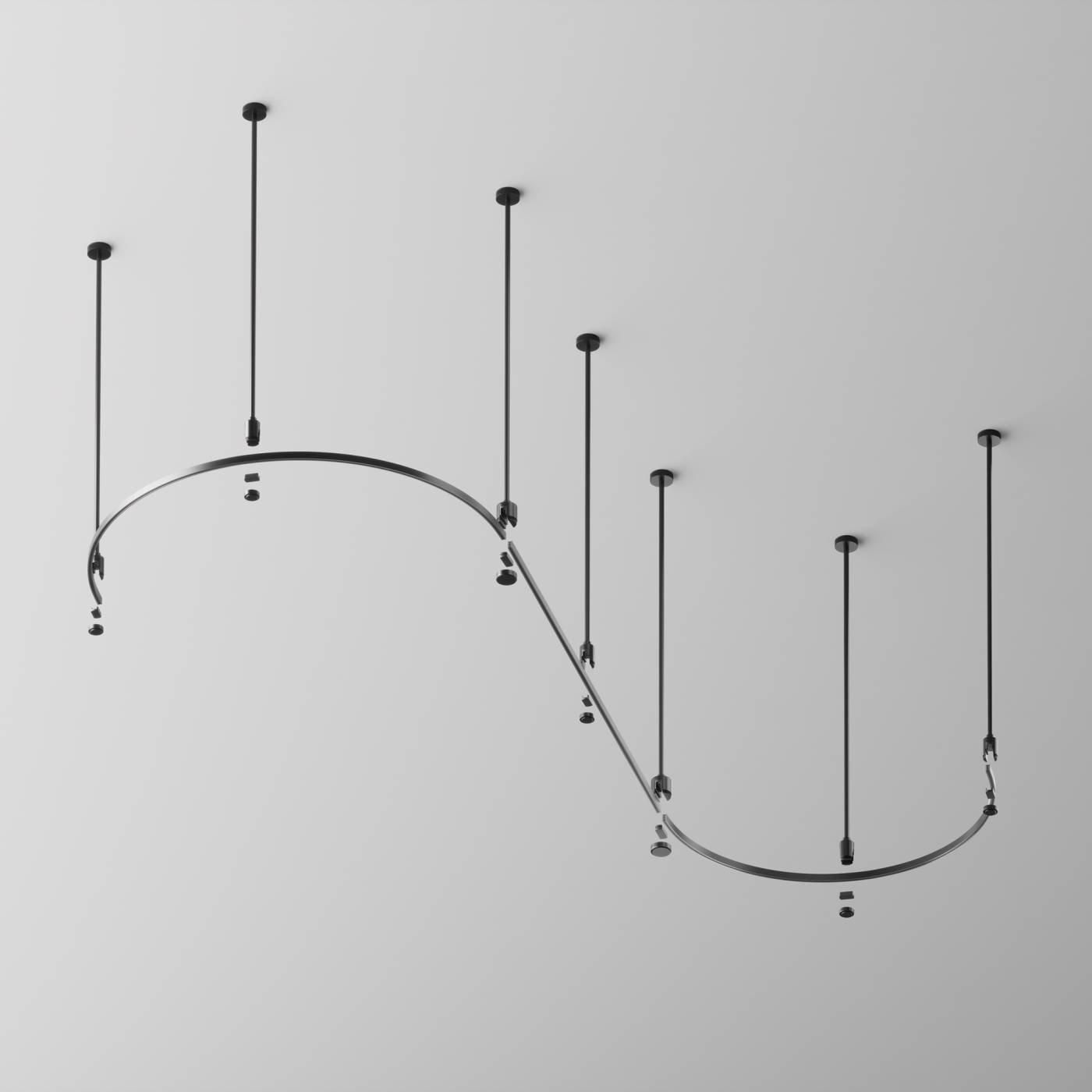 Шинопровод полукруг 800мм Maytoni Busbar trunkings Flarity TRX154-SR-D800-B