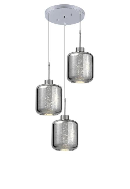 Светильник подвесной Lumina Deco Alacosmo LDP 6811-3 RD CHR