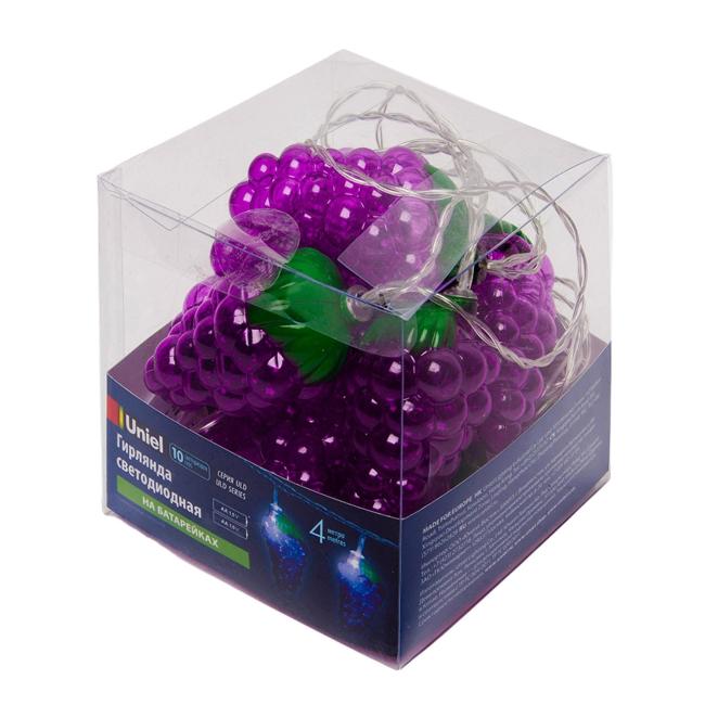 Гирлянда Uniel ULD-S0400-010/STB/2AA WHITE IP20 GRAPES