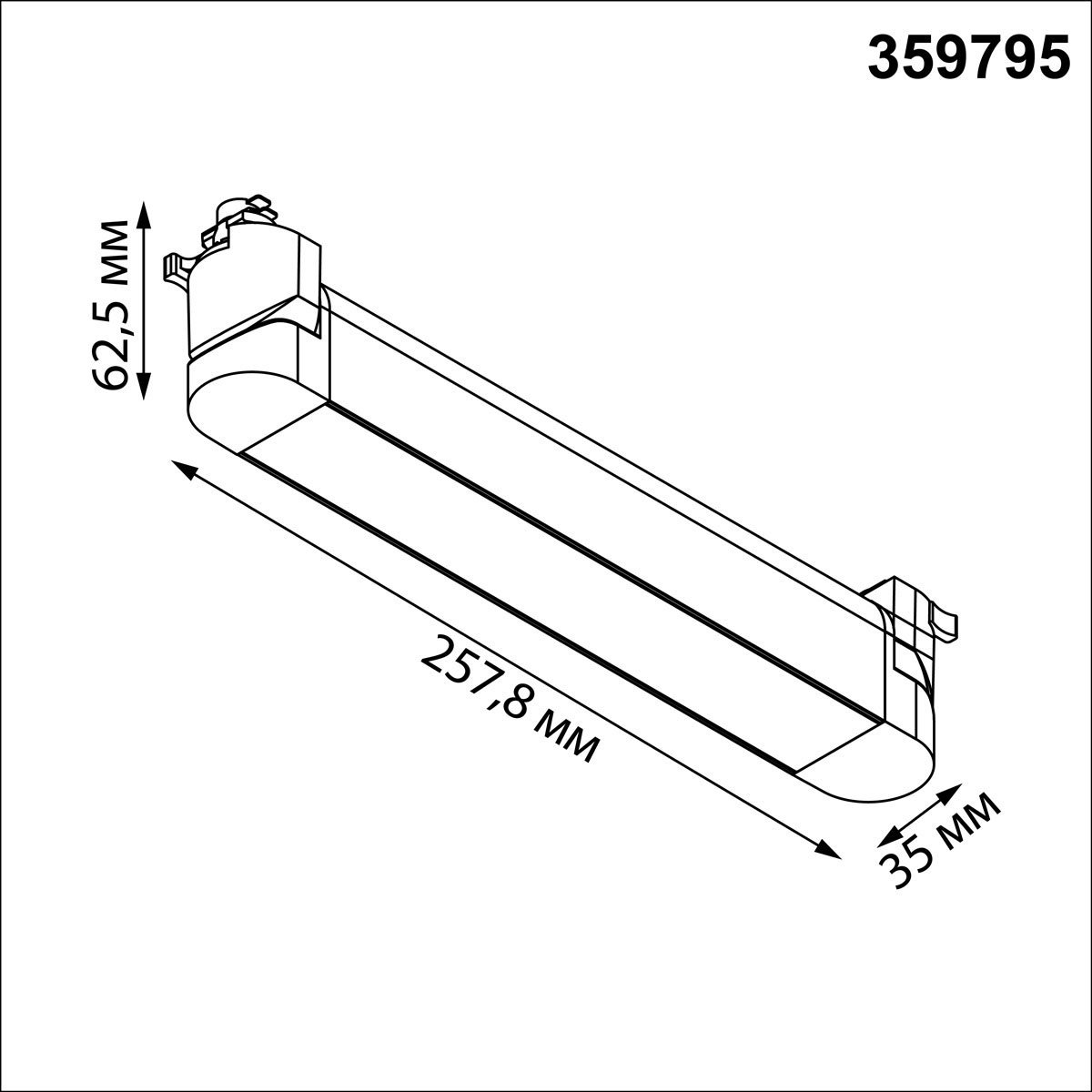 359795 Трековый светильник Iter Novotech 359795