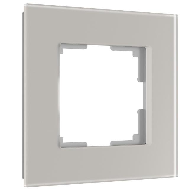 Рамка Werkel Senso дымчатый soft-touch W0013117/ Рамка на 1 пост Senso (дымчатый, стекло soft-touch)