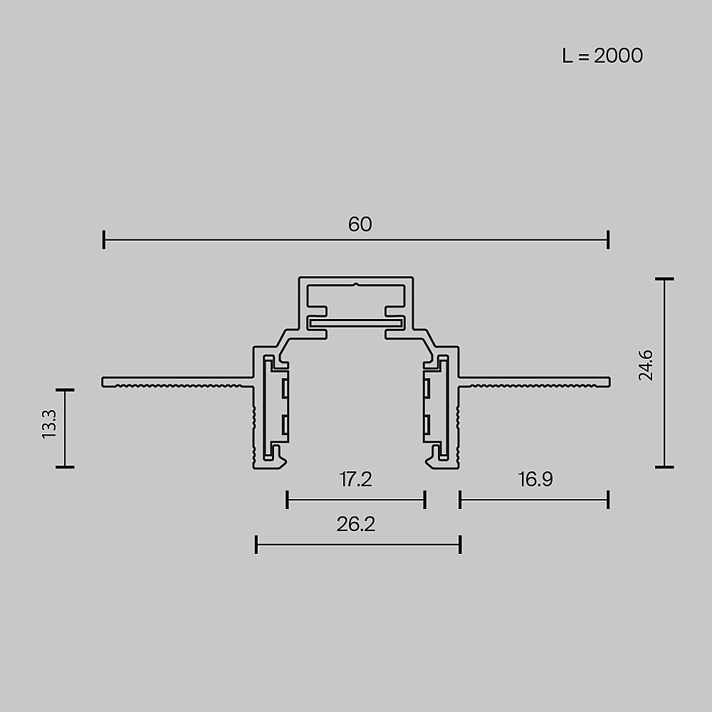 Шинопровод Maytoni Busbar trunkings Exility TRXM034-422B