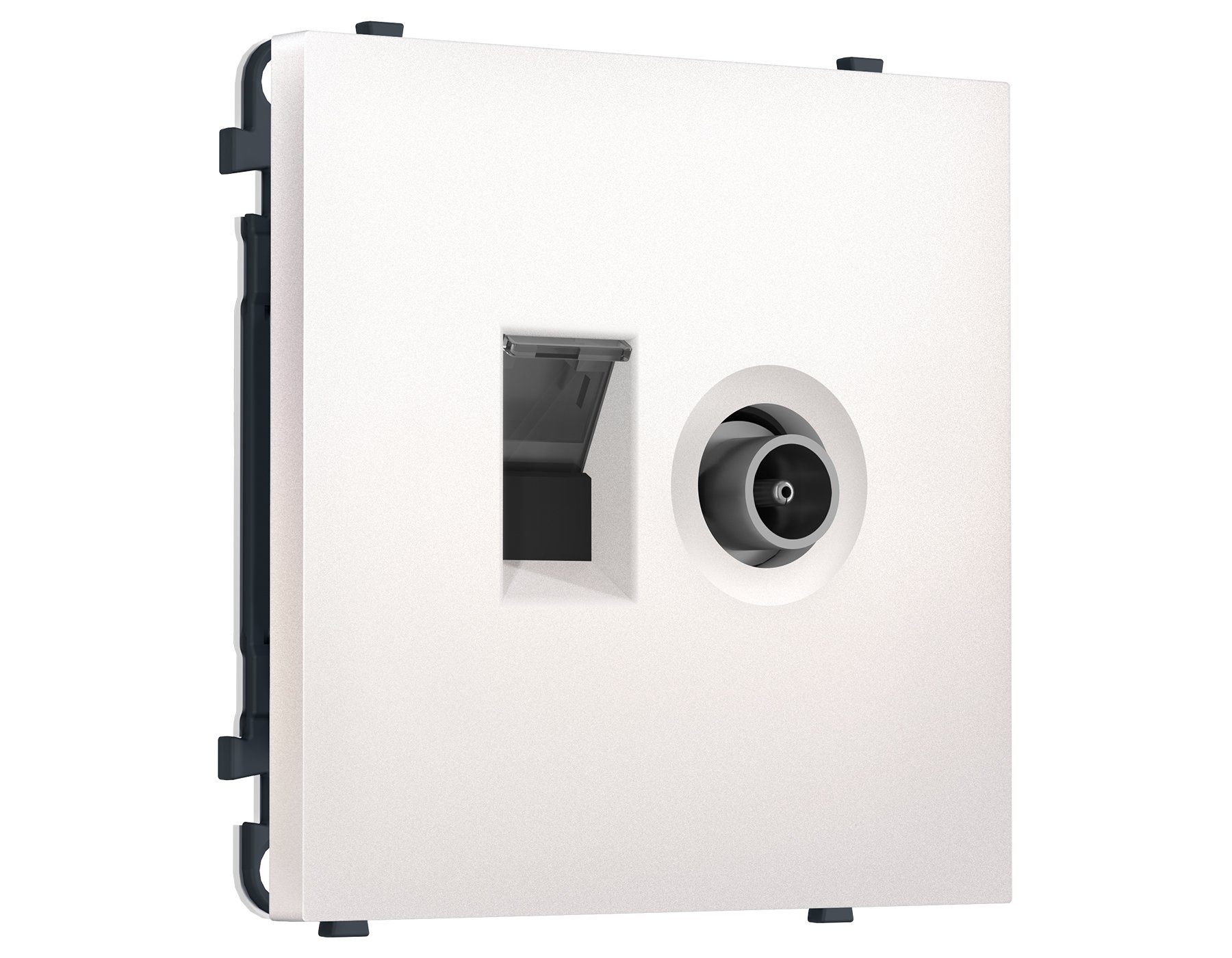 MS212510 MS212510 Комплект механизма розетки компьютерной + TV оконечной SIGMA Жемчуг RJ-45 (8P8C) CAT6/50-870MHz 1dB с/ш QUANT PRO (SP2125, PR195)