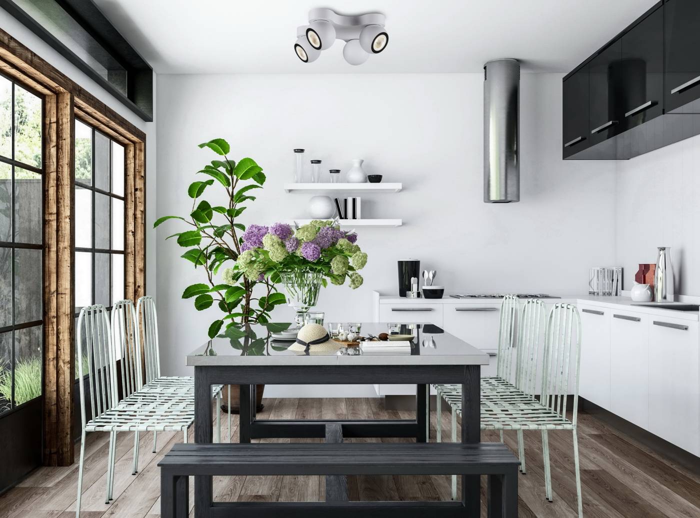 Светильник спот Odeon Light Urfina 3536/4CL