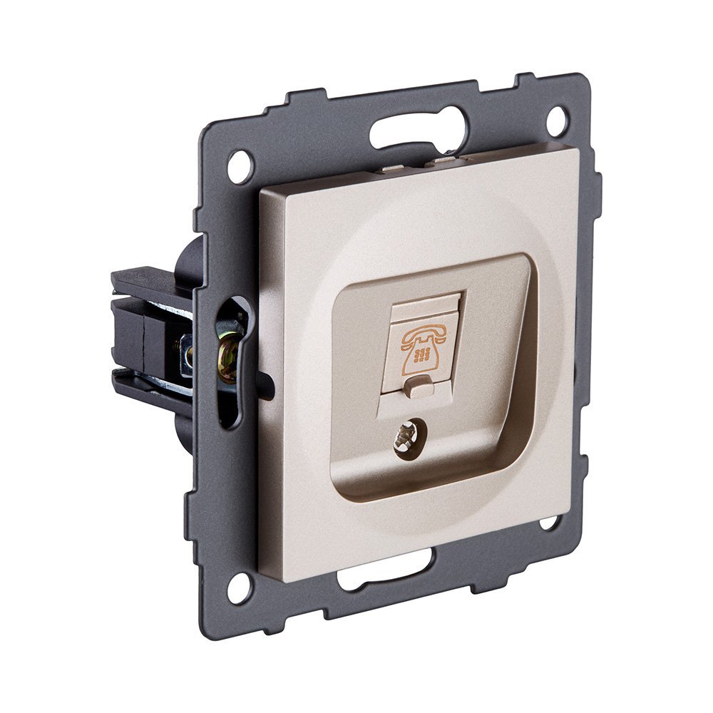 REA-009GD Розетка телефонная RJ11, золотой Kollinger REA-009GD для Aspekt, Eleganz, Reflex