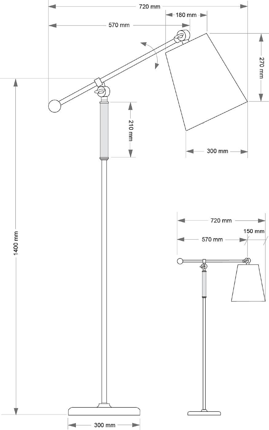 Торшер Kutek Tadea TAD-LS-1(P/A)