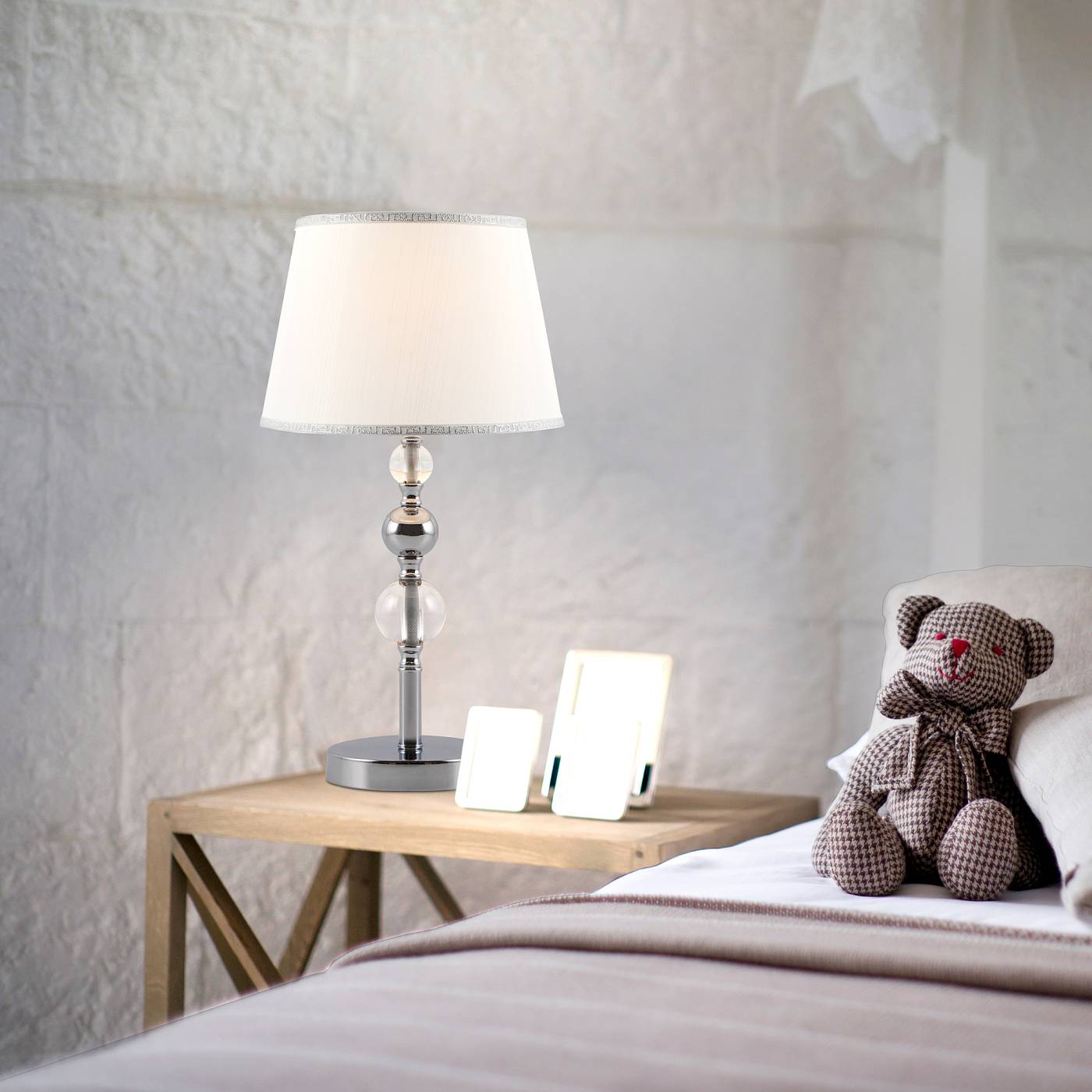 01071/1 хром Настольная лампа Eurosvet Sortino 01071/1 хром