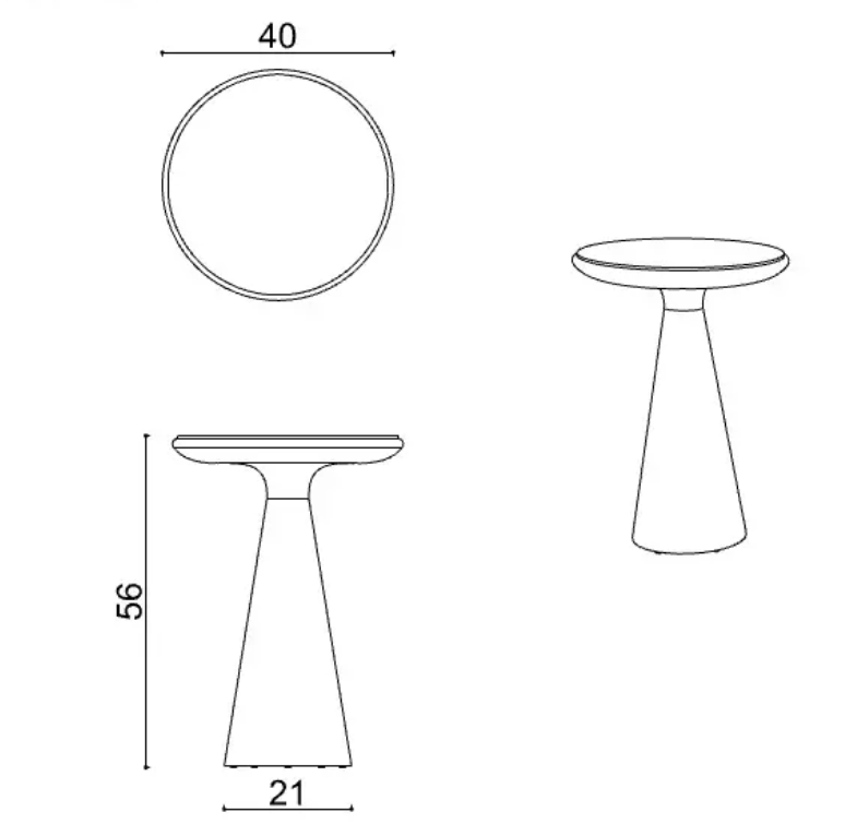 Drum Side Table Big Приставной столик Delight Collection Drum Drum Side Table Big