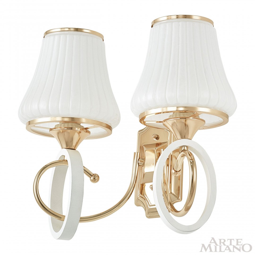 302387/2W Wh/Gd Настенное бра Arte Milano Florentia-2387 302387/2W Wh/Gd