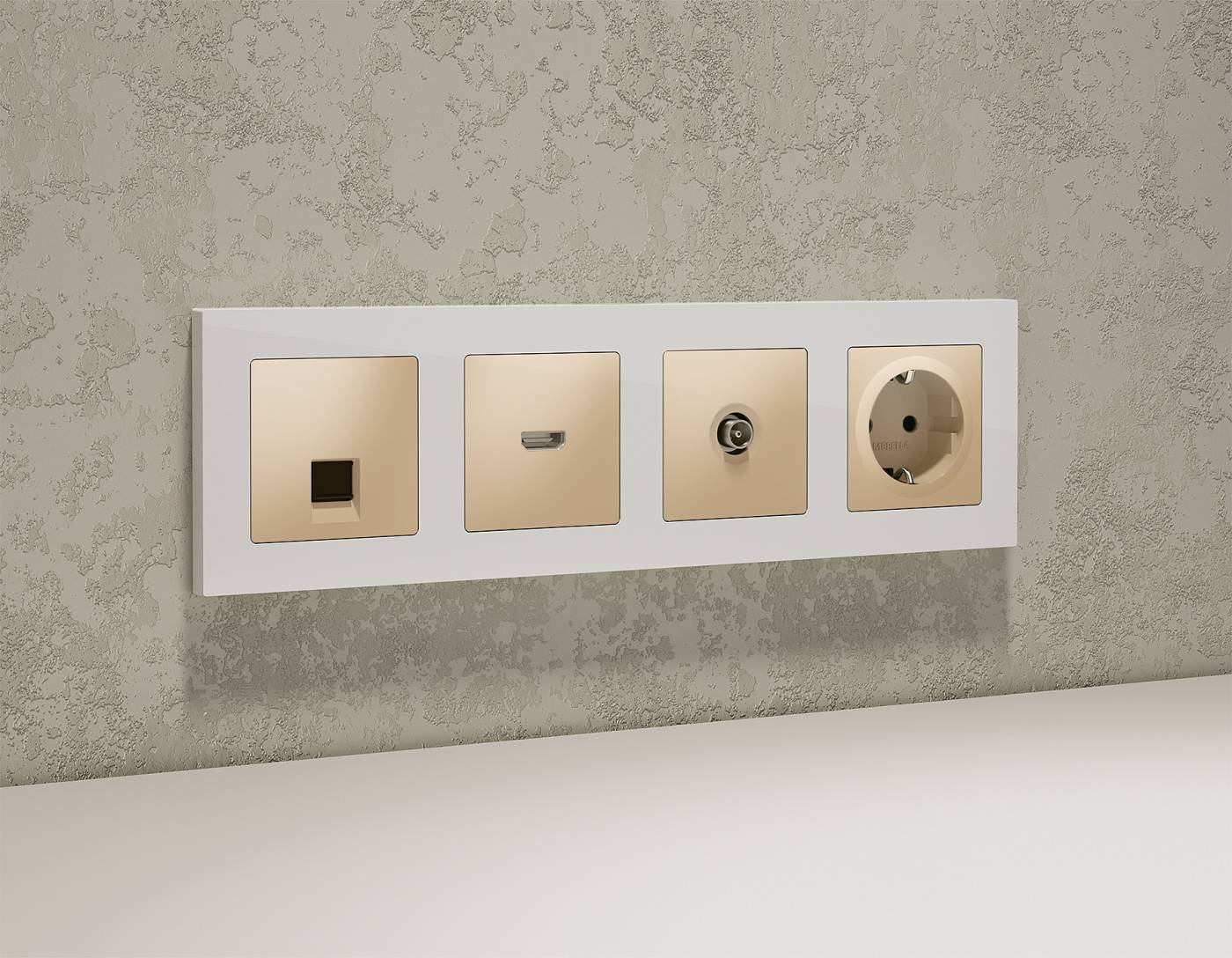 Розетка Ambrella Volt ALFA MA612005