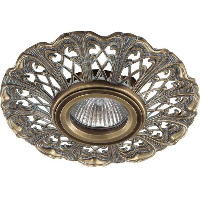 Встраиваемый светильник с узорами Vintage 370032 Novotech