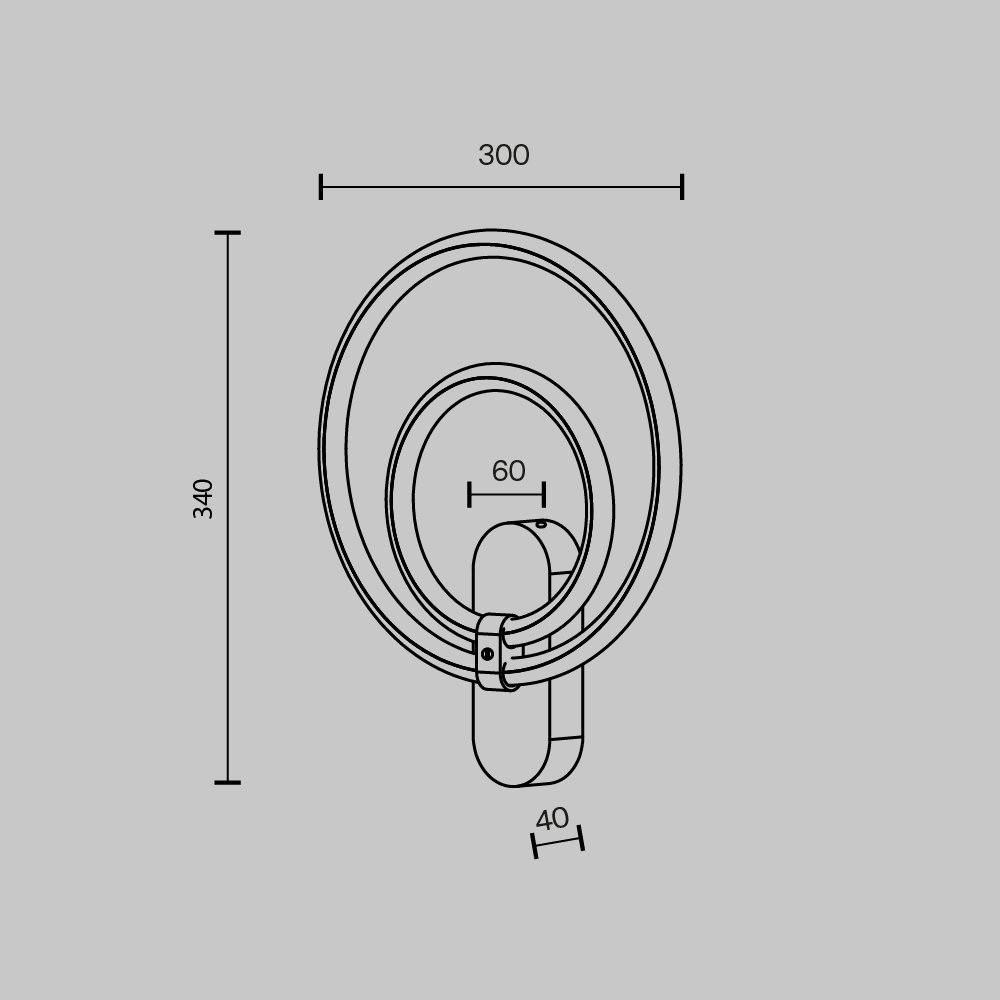 MOD357WL-L16BS3K Настенный светильник Maytoni Link MOD357WL-L16BS3K