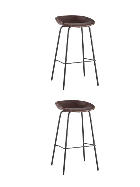 8319TB BROWN X2 Комплект стульев Stool Group Beetle 8319TB BROWN X2
