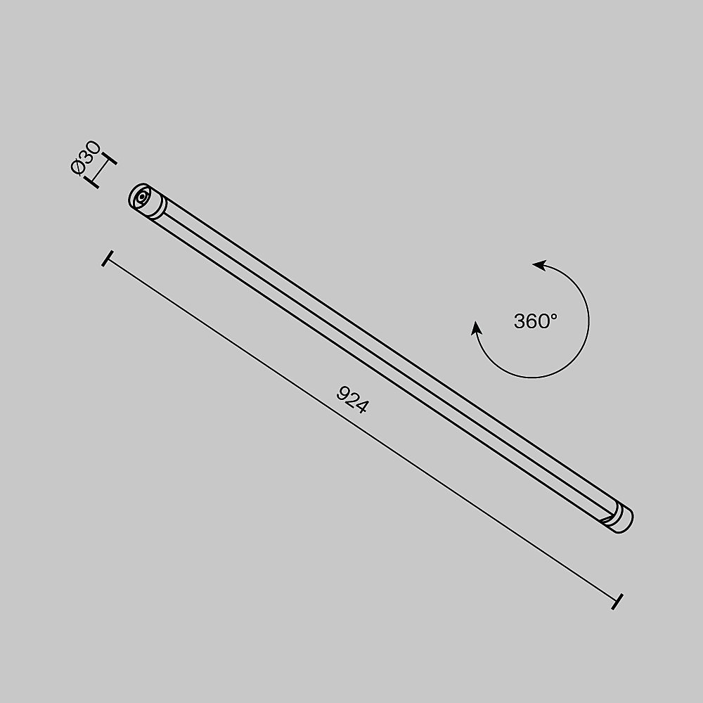 C147CL-L900-24W3K-B Трековый светильник Maytoni Basis C147CL-L900-24W3K-B