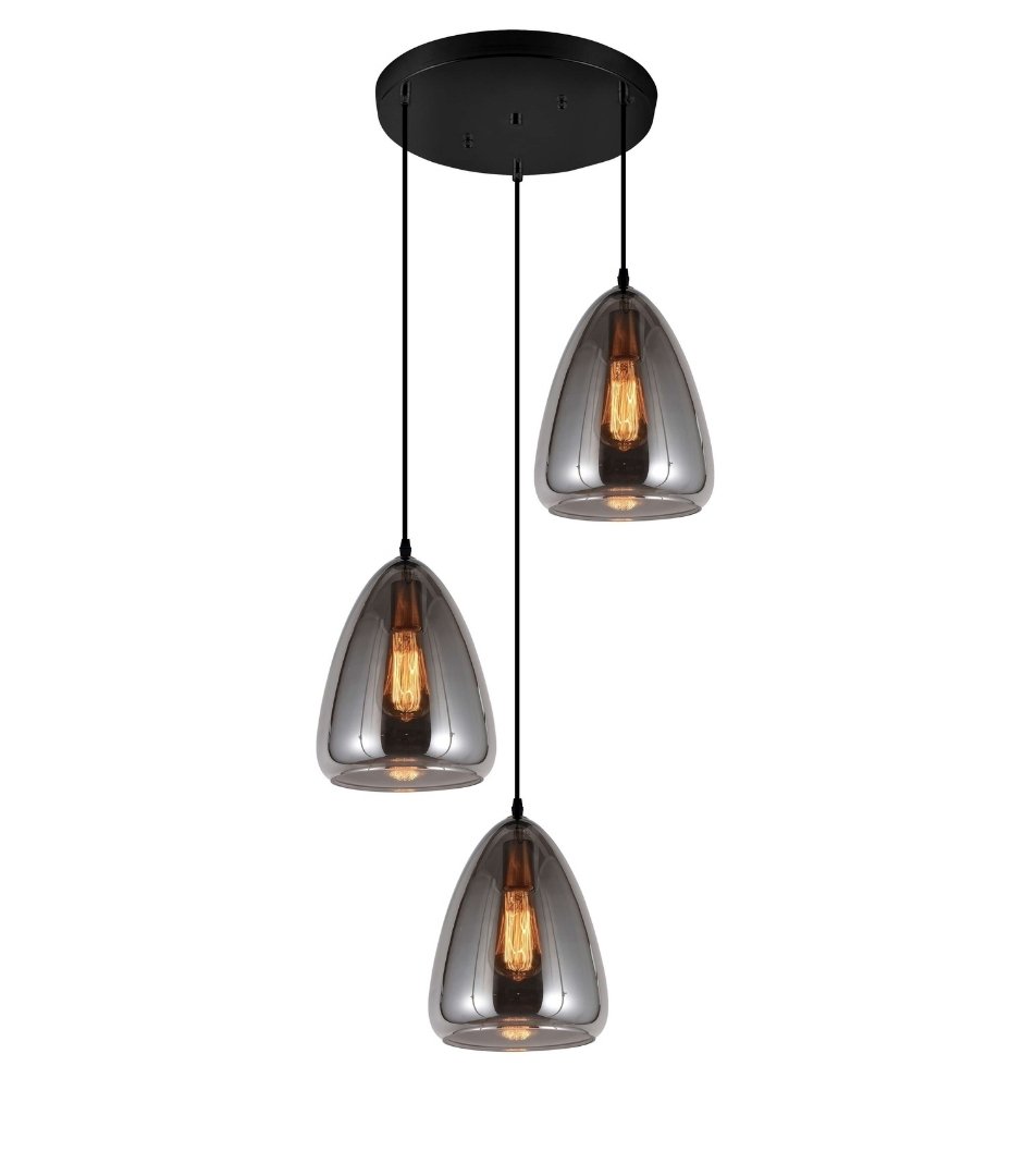 LDP 6841-3 GY Светильник подвесной Lumina Deco BRAGA LDP 6841-3 GY