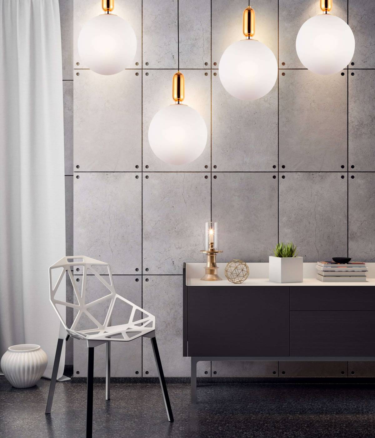 Светильник подвесной Lumina Deco Orito LDP 1219-200 WT+GD