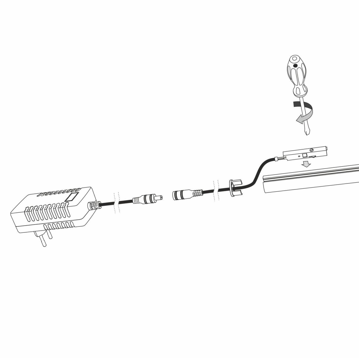 Блок питания 48W (чёрный) 95060/00_система Мини Блок питания Elektrostandard Mini Magnetic Mini Magnetic Блок питания 48W (черный) 95060/00