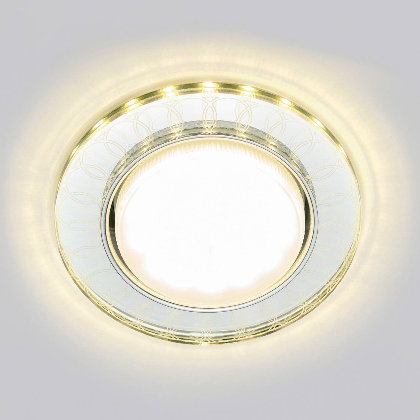 Встраиваемый светильник Fametto Luciole DLS-L157 GX53 GLASSY/CLEAR 3D