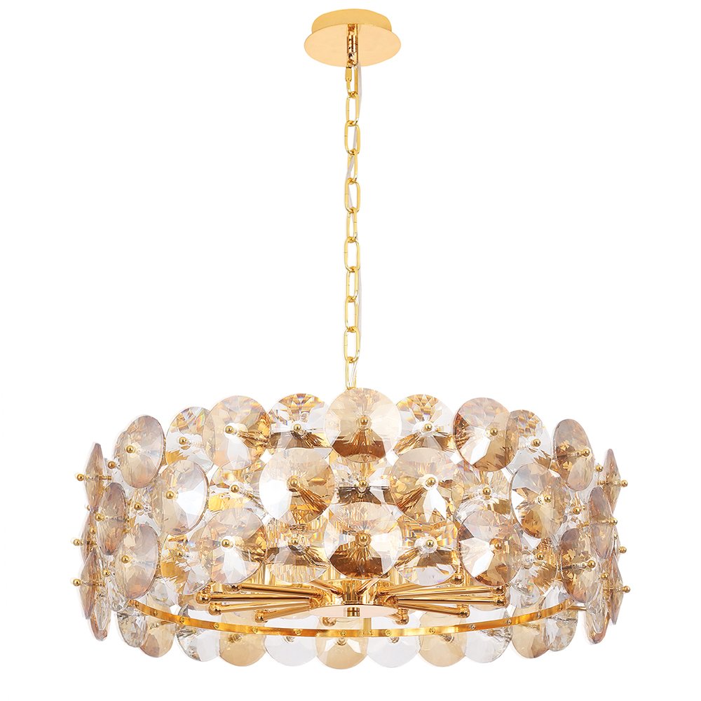 Подвесная люстра Crystal Lux Crystal CRYSTAL SP12 GOLD