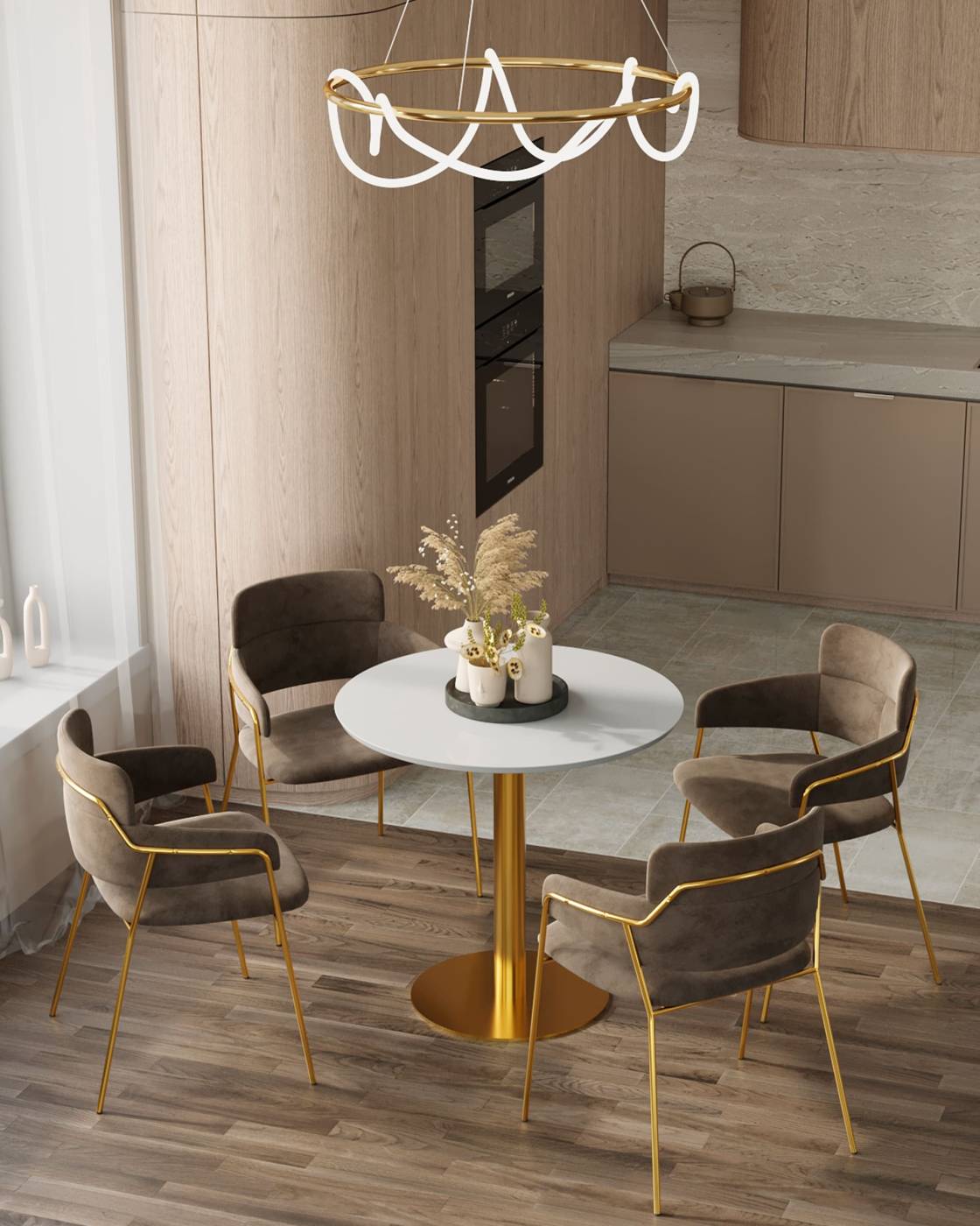 FDC6085 BROWN FUT-54 X2 Комплект стульев Stool Group Полин FDC6085 BROWN FUT-54 X2