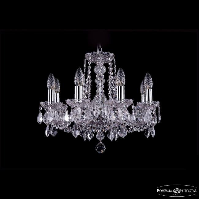 Подвесная хрустальная люстра 1402 Bohemia 1402/8/160 Ni Leafs
