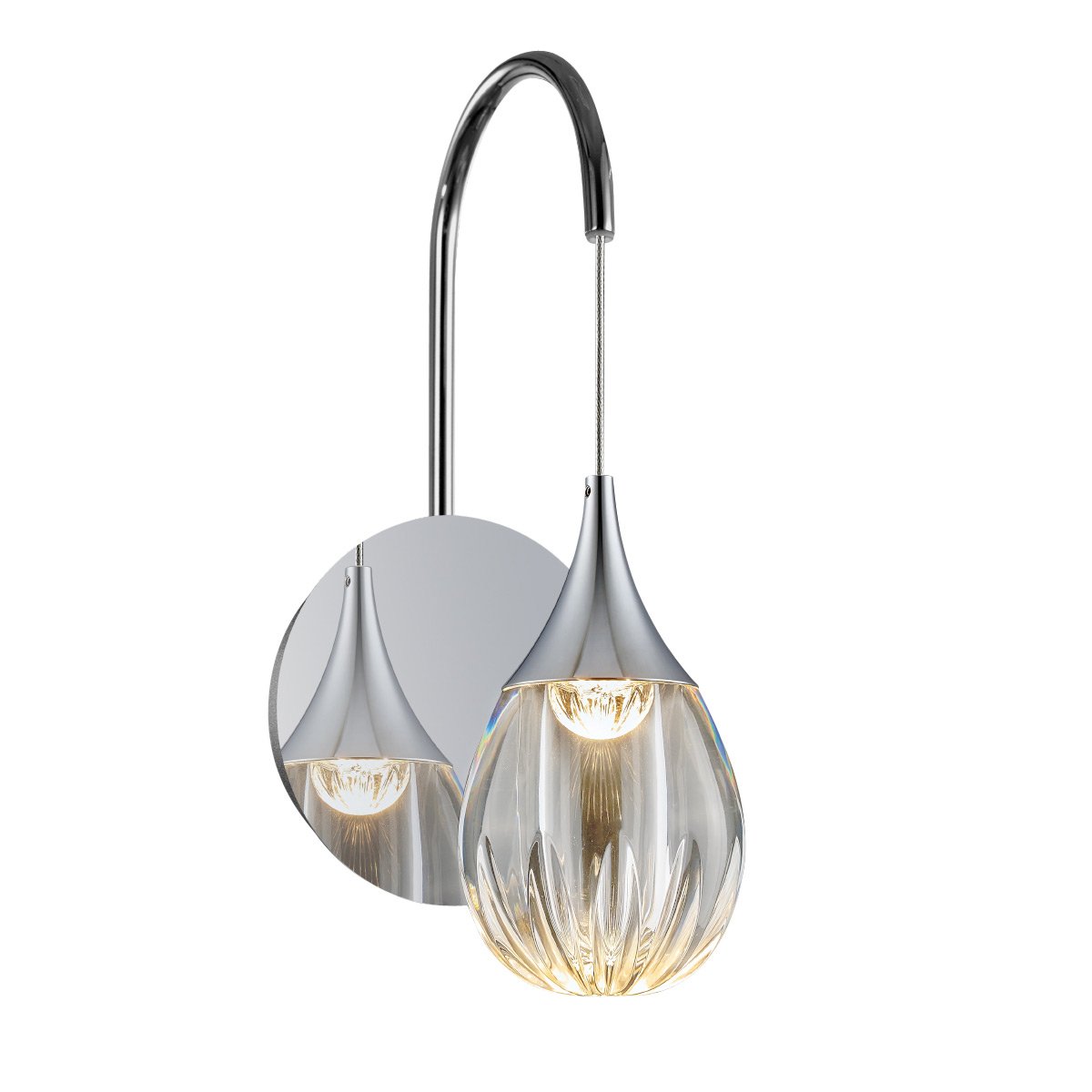 MB24001004-1A chrome/clear Настенное бра Delight Collection Stilla MB24001004-1A chrome/clear