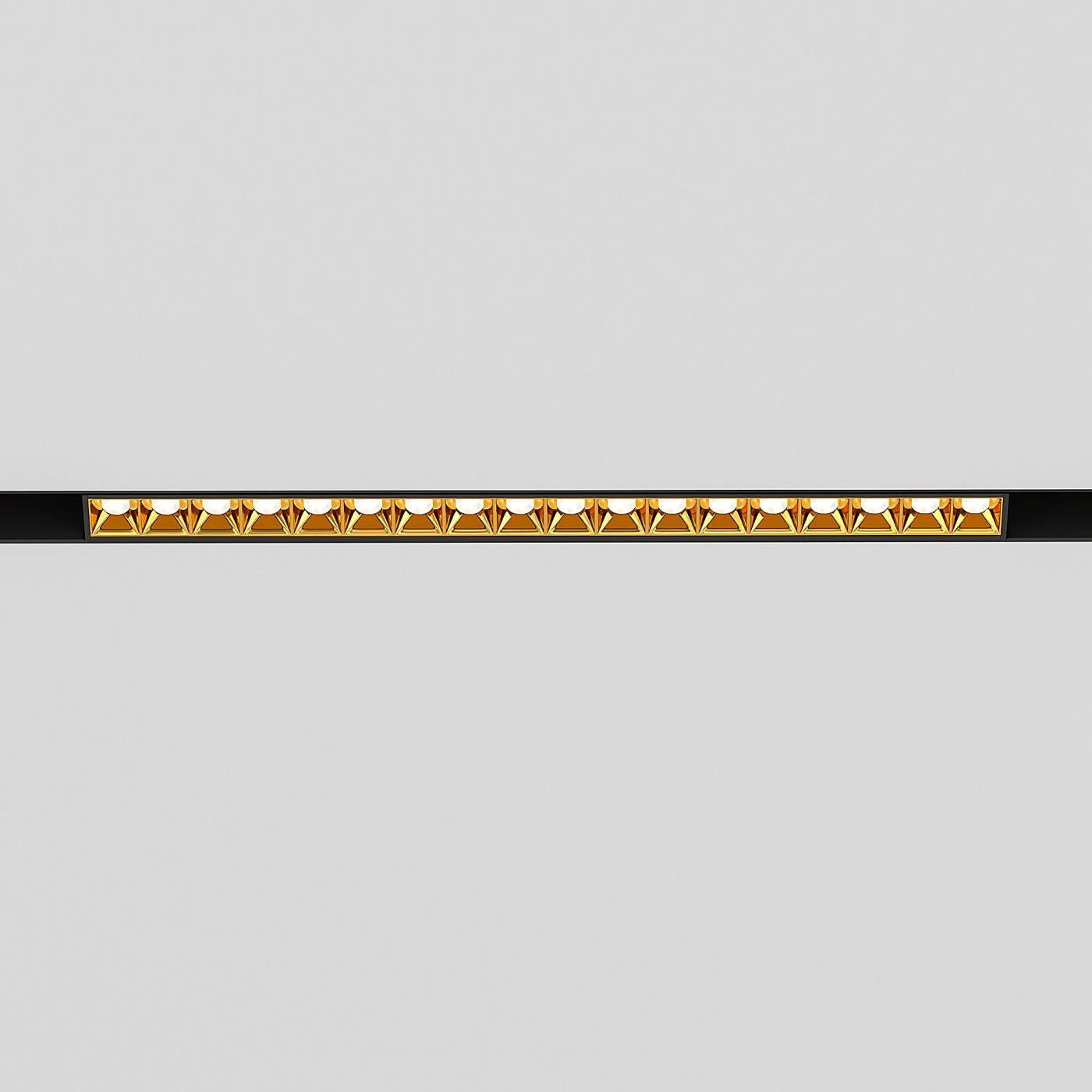 Slim Magnetic Трековый светильник 18W 4000K Artas (чёрный/золото) 85104/01 Трековый светильник Elektrostandard Slim Magnetic Slim Magnetic Трековый светильник 18W 4000K Artas (чёрный/золото) 85104/01