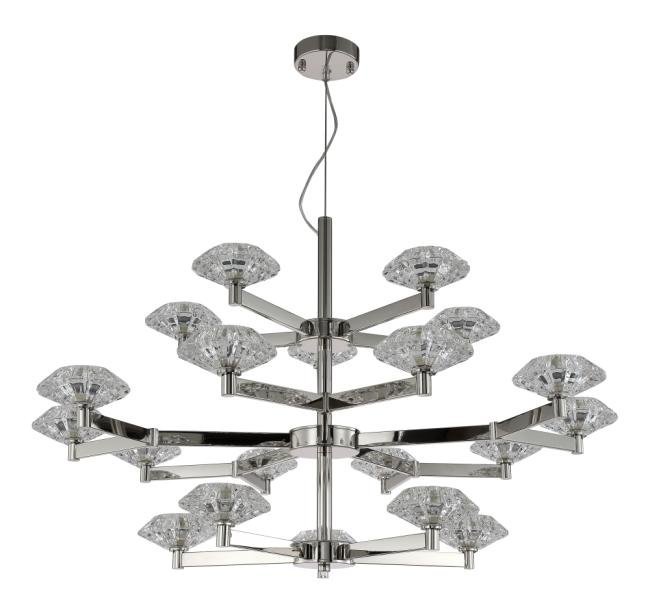 REBECA SP5+10+5 NICKEL Подвесная люстра Crystal Lux Rebeca REBECA SP5+10+5 NICKEL