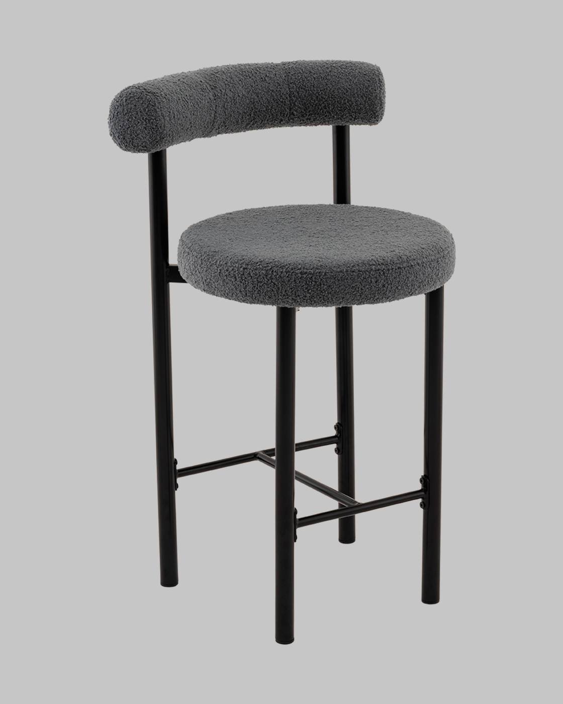 Полубарный стул Stool Group vd-plb-floreo-fl-grey