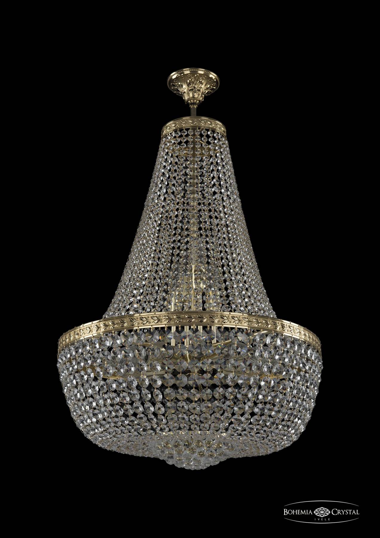 19281/H2/55IV G Потолочная хрустальная люстра Bohemia 1928 19281/H2/55IV G