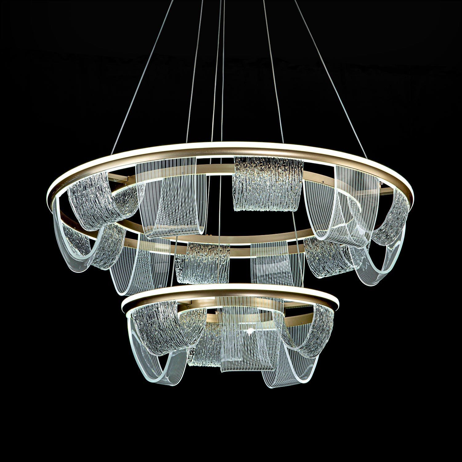 L7706-800-460 GD Подвесная люстра L LED4U L7706-800-460 GD