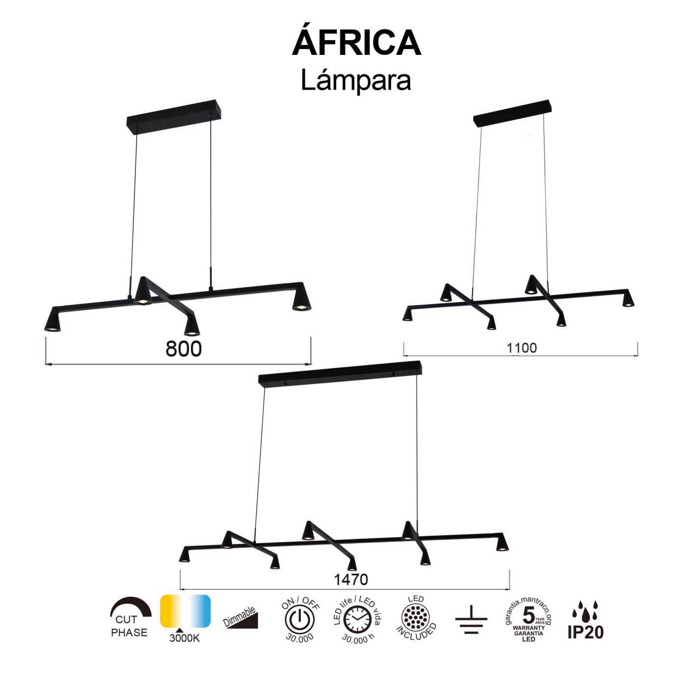 9408 Подвесная люстра AFRICA Mantra 9408
