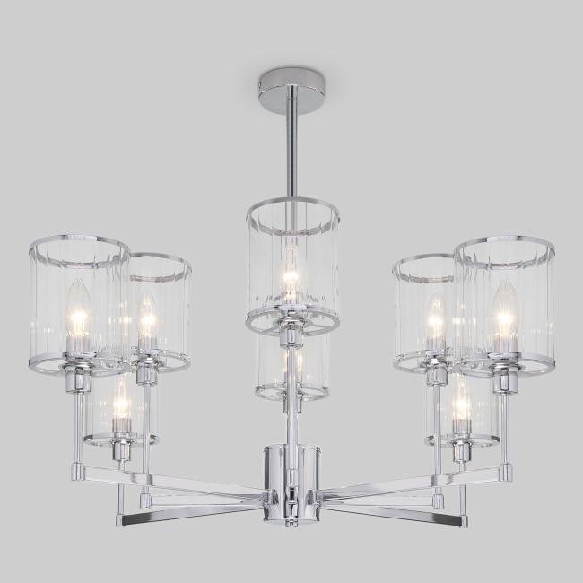 60144/8 хром Потолочная люстра Eurosvet Inari 60144/8 хром