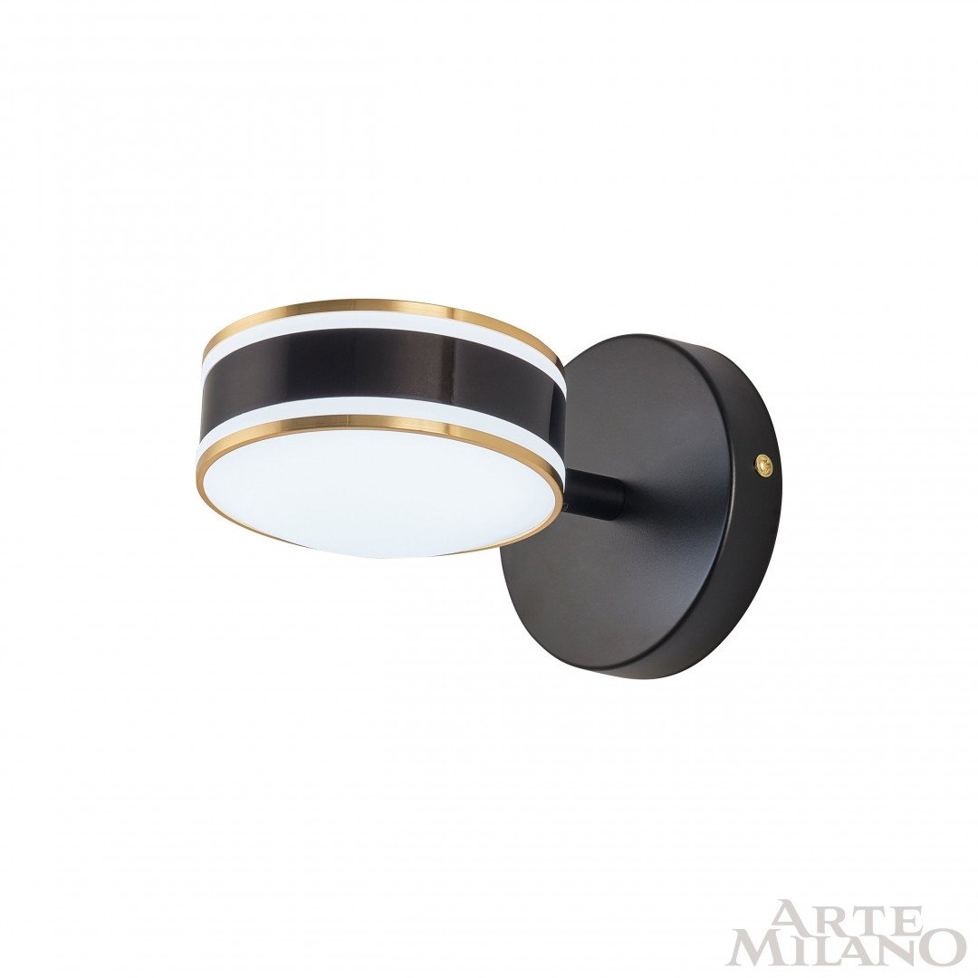 277599/1B BK/GD Настенный светильник Arte Milano Ferrara71040 277599/1B BK/GD