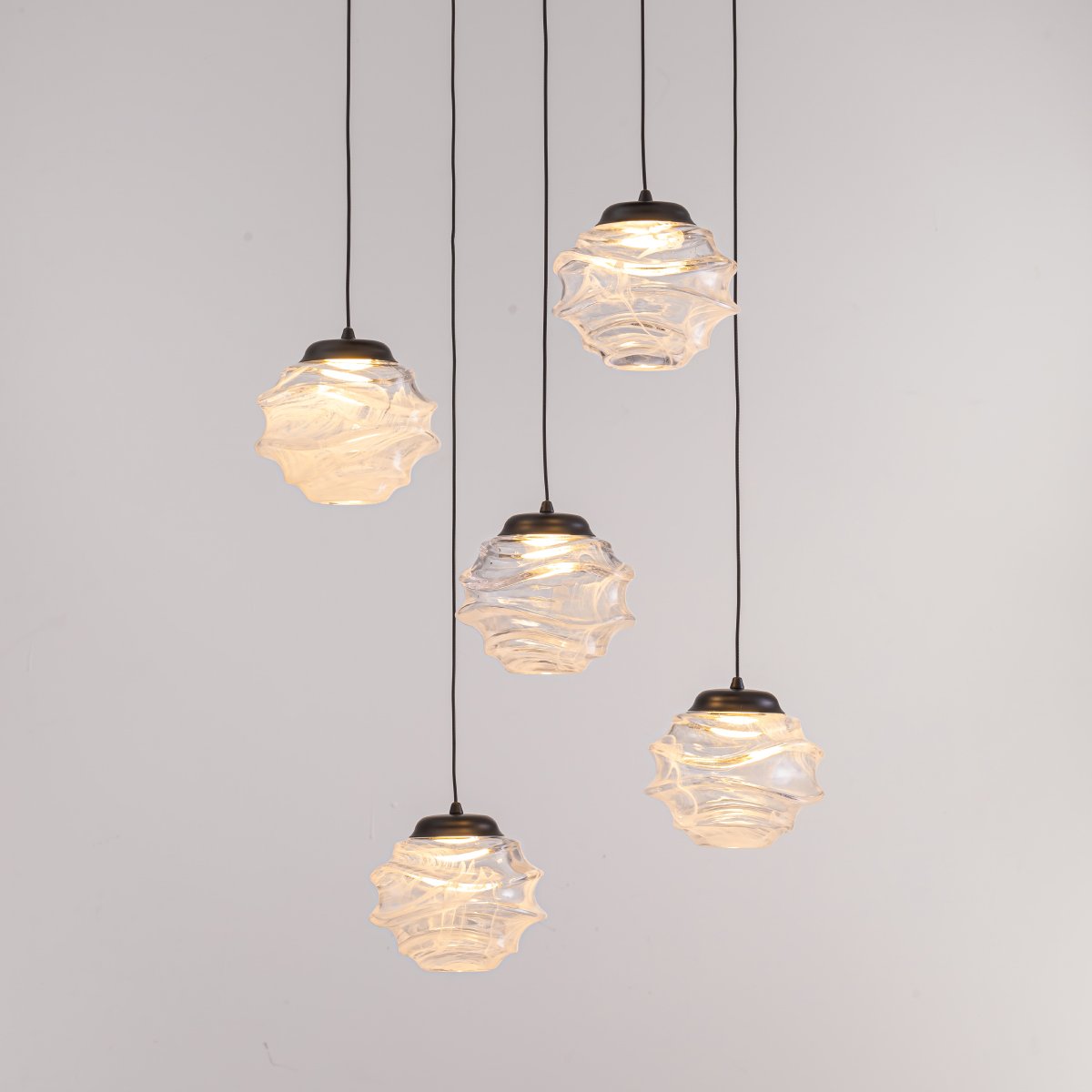 MD25030003-5A matt black/clear Светильник подвесной Delight Collection MD25030003 MD25030003-5A matt black/clear